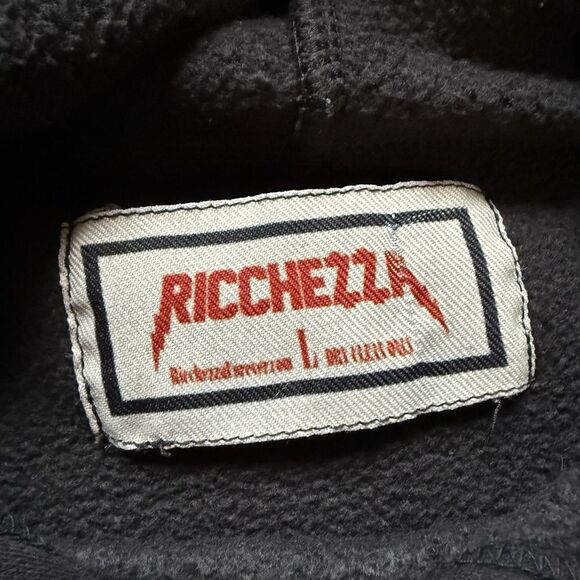 Ricchezza I Love NevHer Hoodie Size Large Rich Off My Exes 2020 Rare Black - Picture 3 of 10